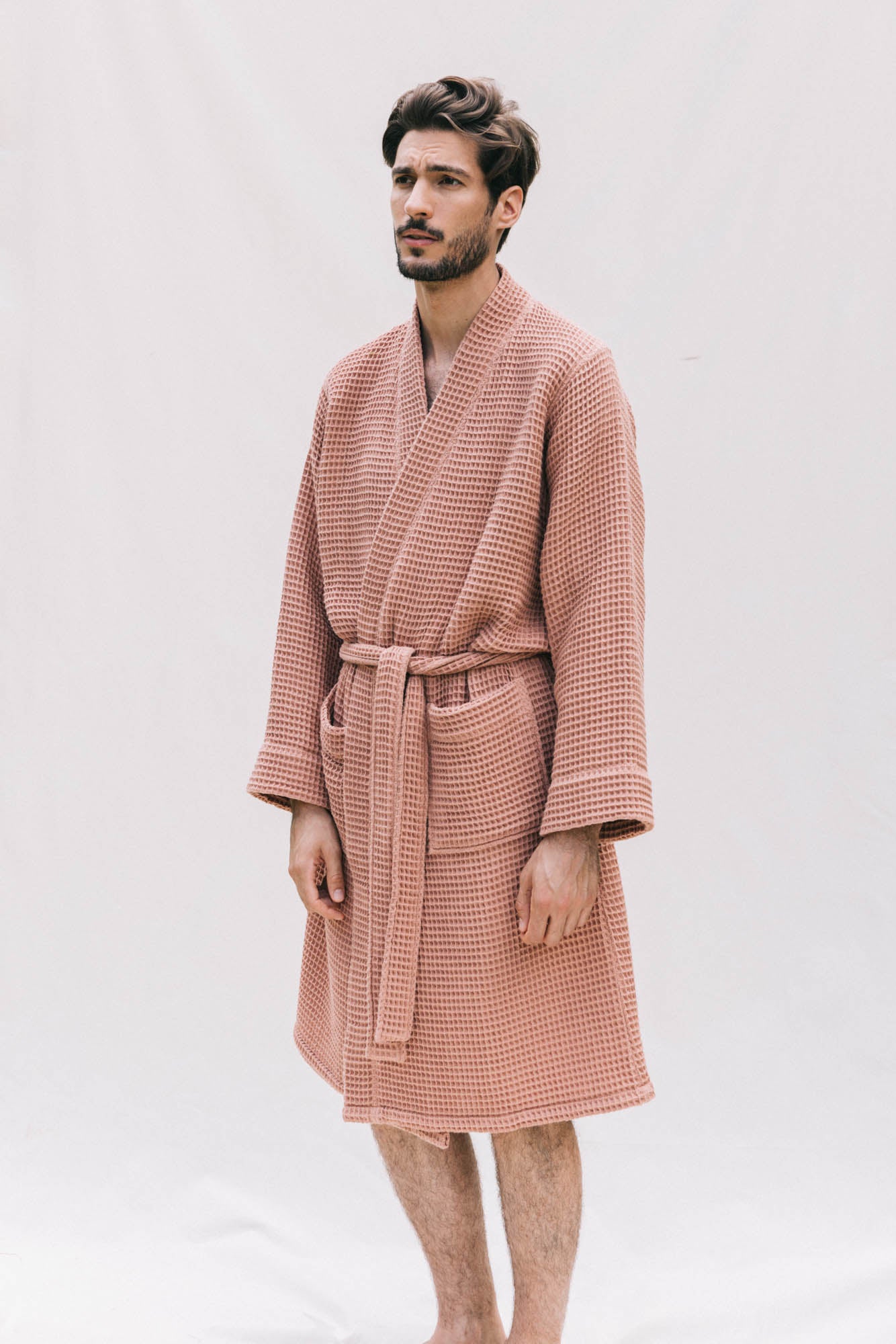 Peignoir de bain en Nid d'Abeille