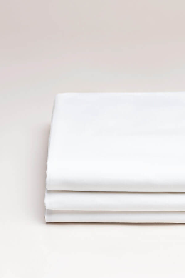 Drap housse satin Blanc pur