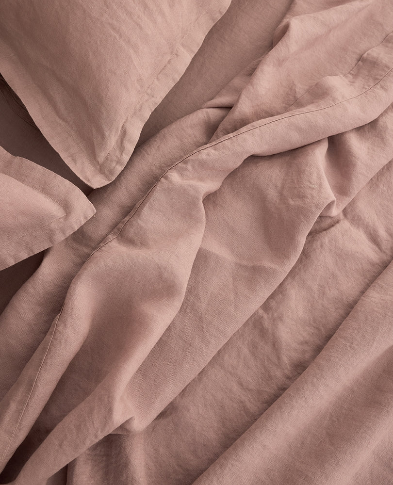 Housse de couette rose