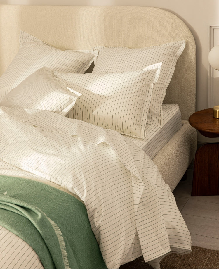 Housse de couette verte