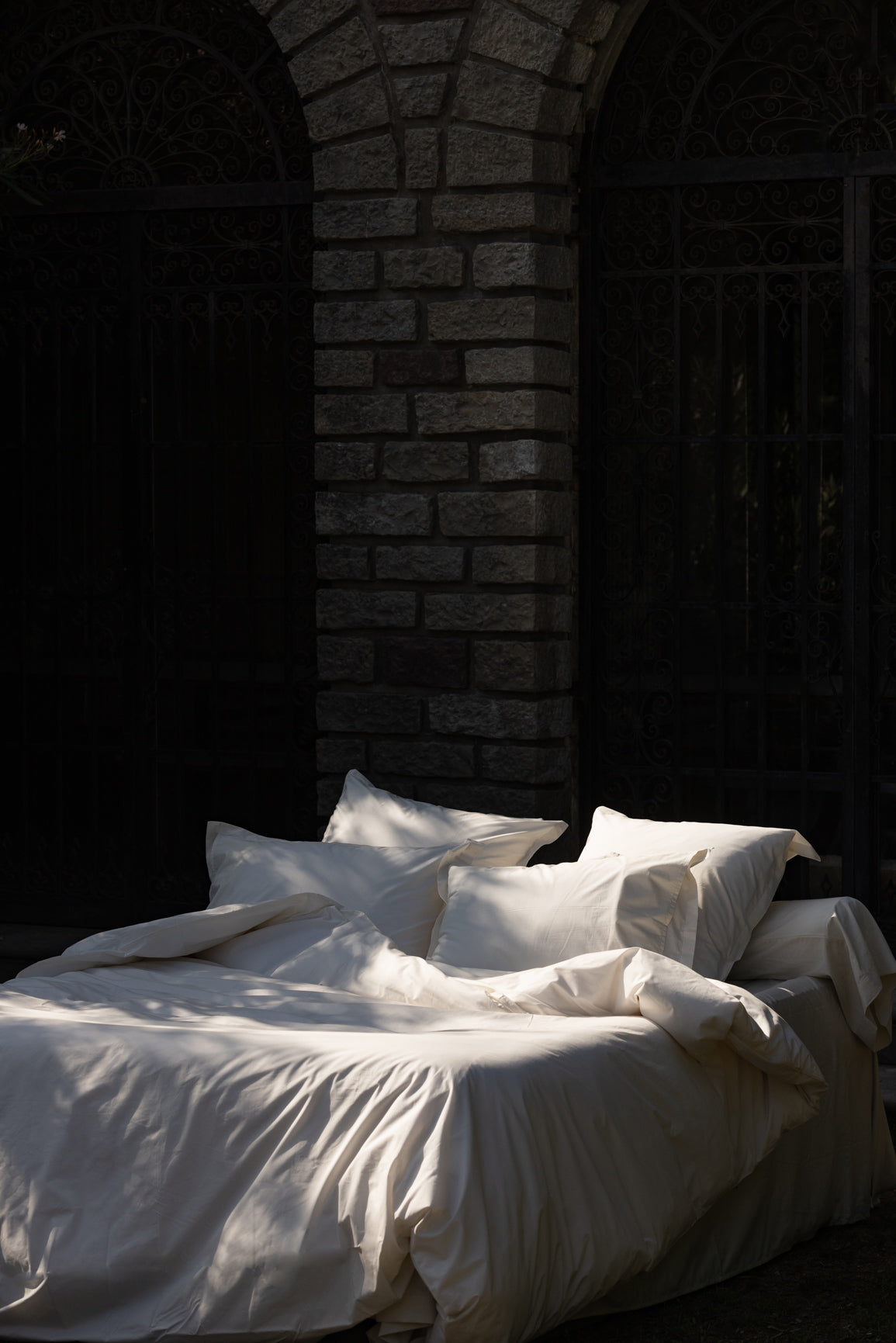 Drap housse percale Ivoire