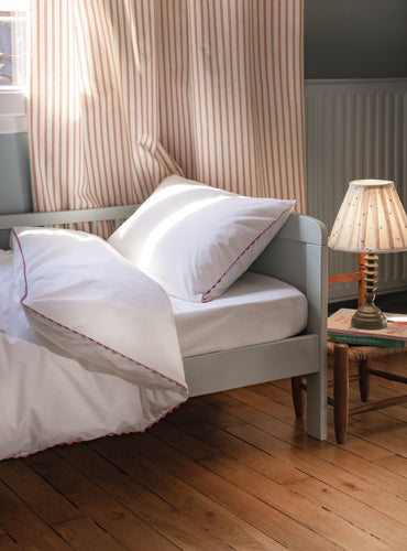 Parure de lit percale enfant Rose macaron