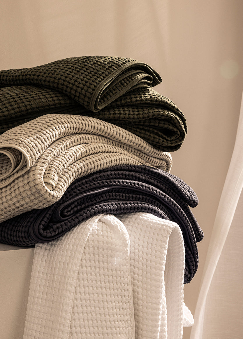 Couvre-lit en nid d'abeille