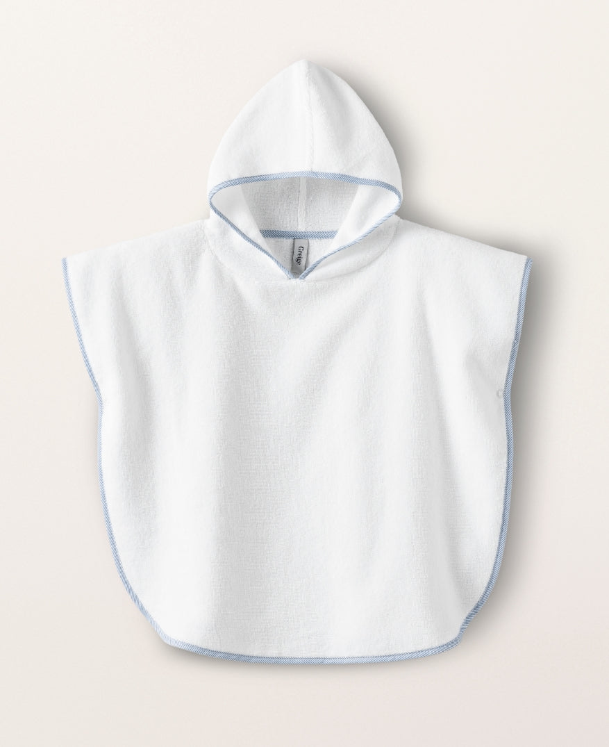 Cape de bain enfant Rayure bleue