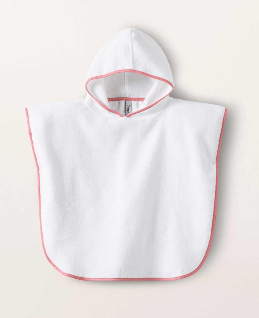 Cape de bain enfant Rose macaron