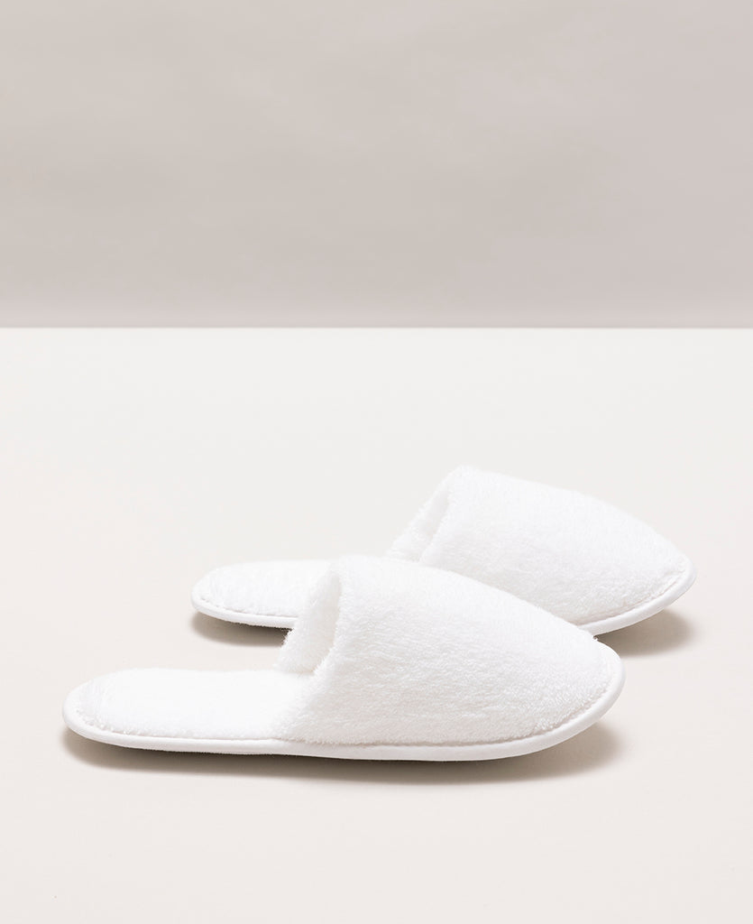Chaussons en éponge Blanc pur
