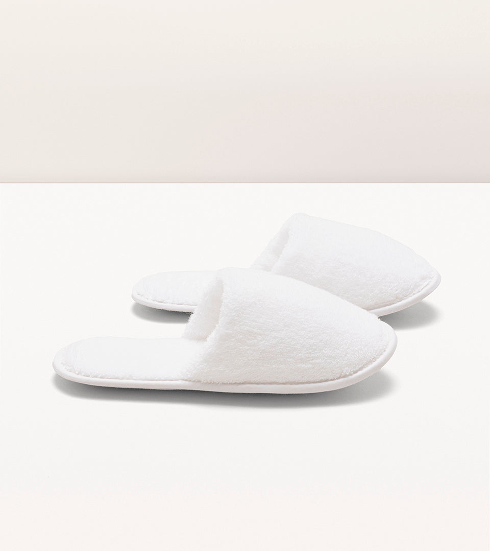 Chaussons en éponge Blanc pur