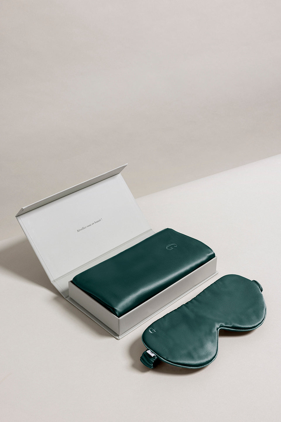 Ensemble en pure soie de mûrier Vert foret