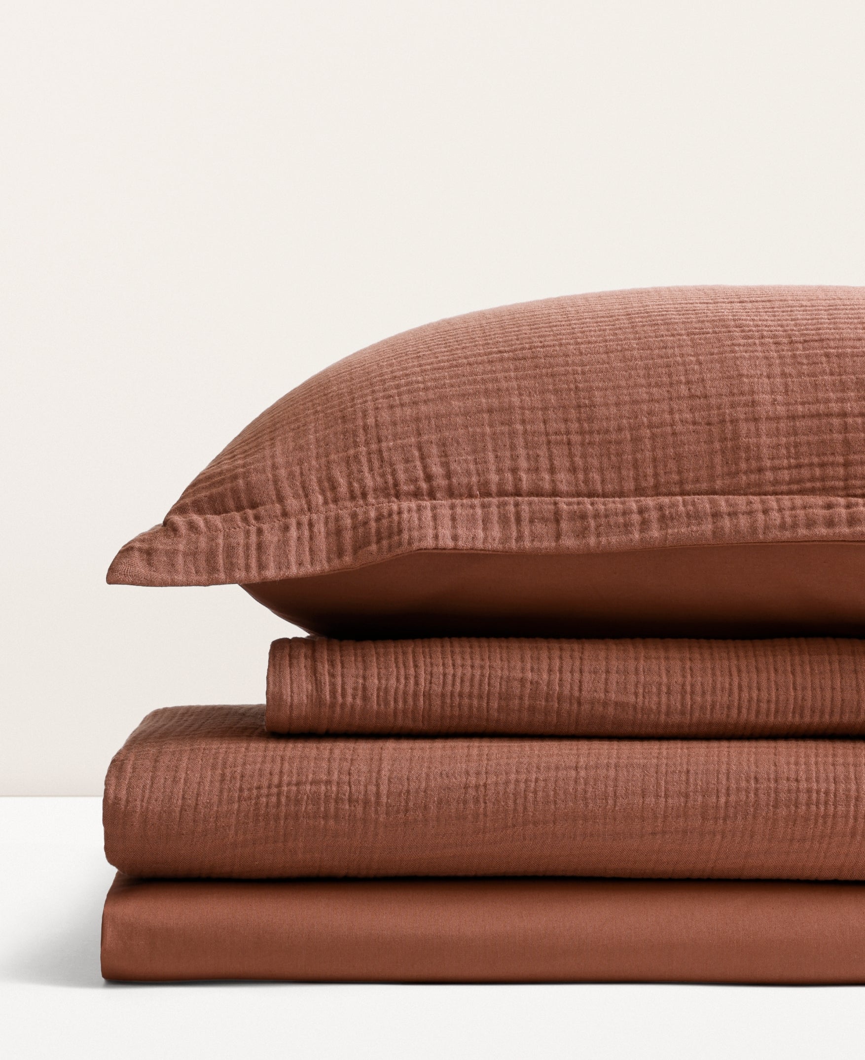 Parure de lit gaze de coton Sienne