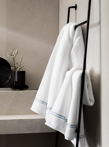 Drap de bain bourdon Blanc beige