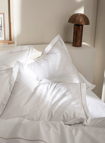 Set de 2 taies d'oreillers bourdon percale Bourdon bleu