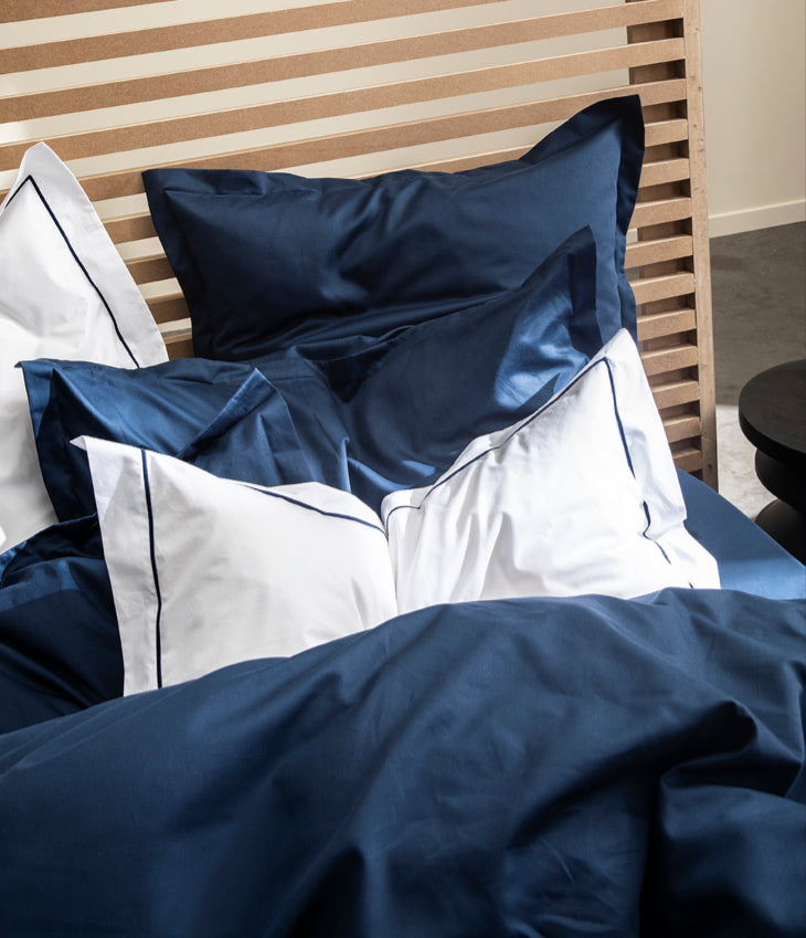 Parure De Lit Mont Blanc 100% Coton Fabriquée En Italie - Neuve Avec étiquettes