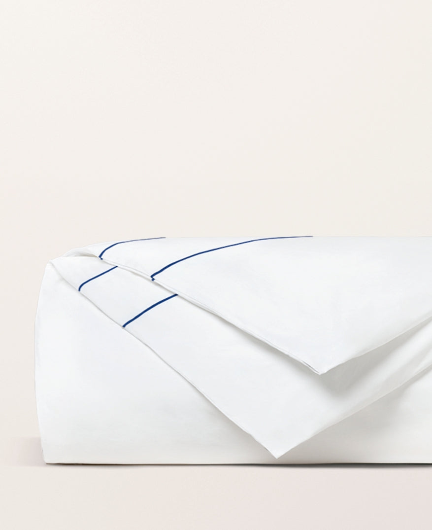 Housse de couette satin bourdon Bourdon bleu