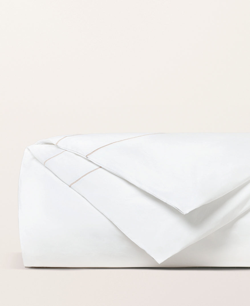 Housse de couette satin bourdon Bourdon greige