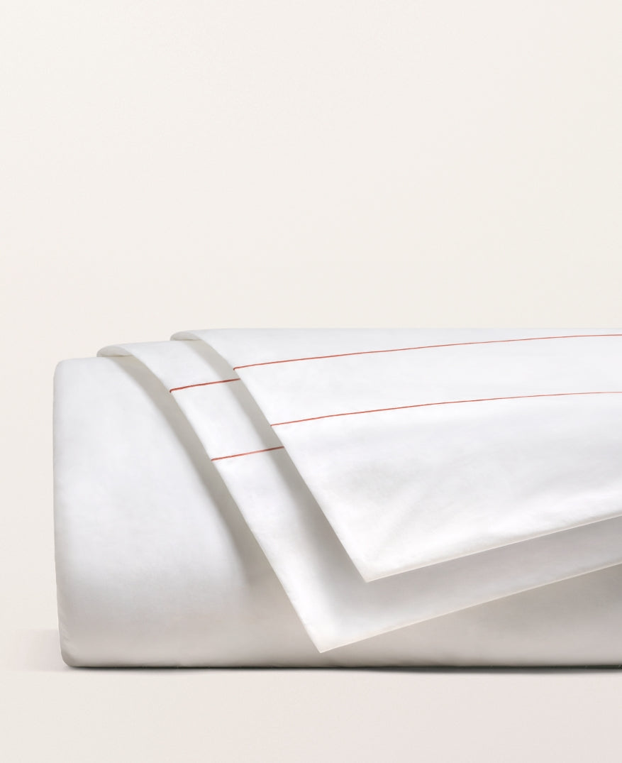 Housse de couette bourdon percale Bourdon sienne