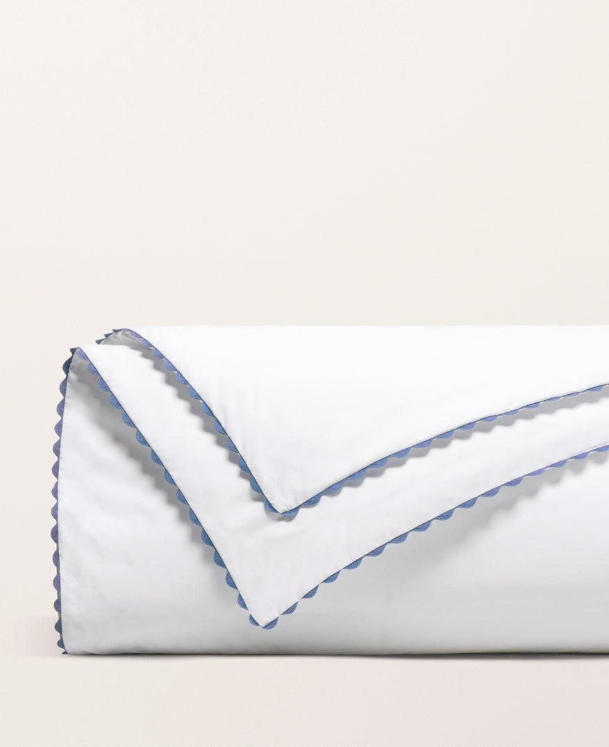 Housse de couette percale enfant Bleu céleste