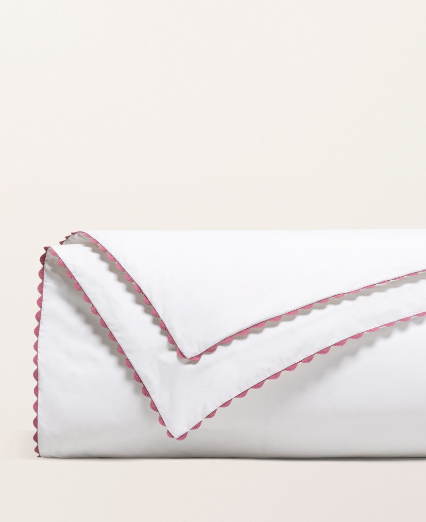 Housse de couette percale enfant Rose macaron