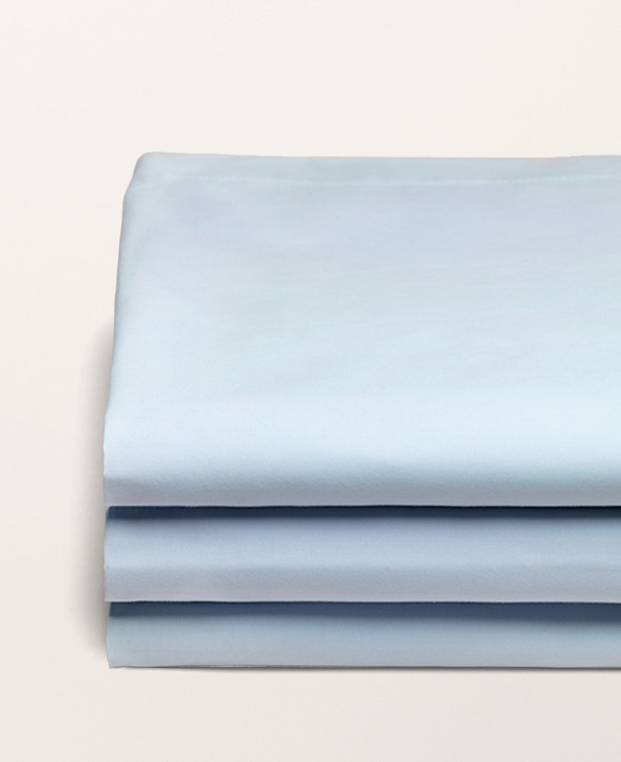 Drap housse percale Bleu azur