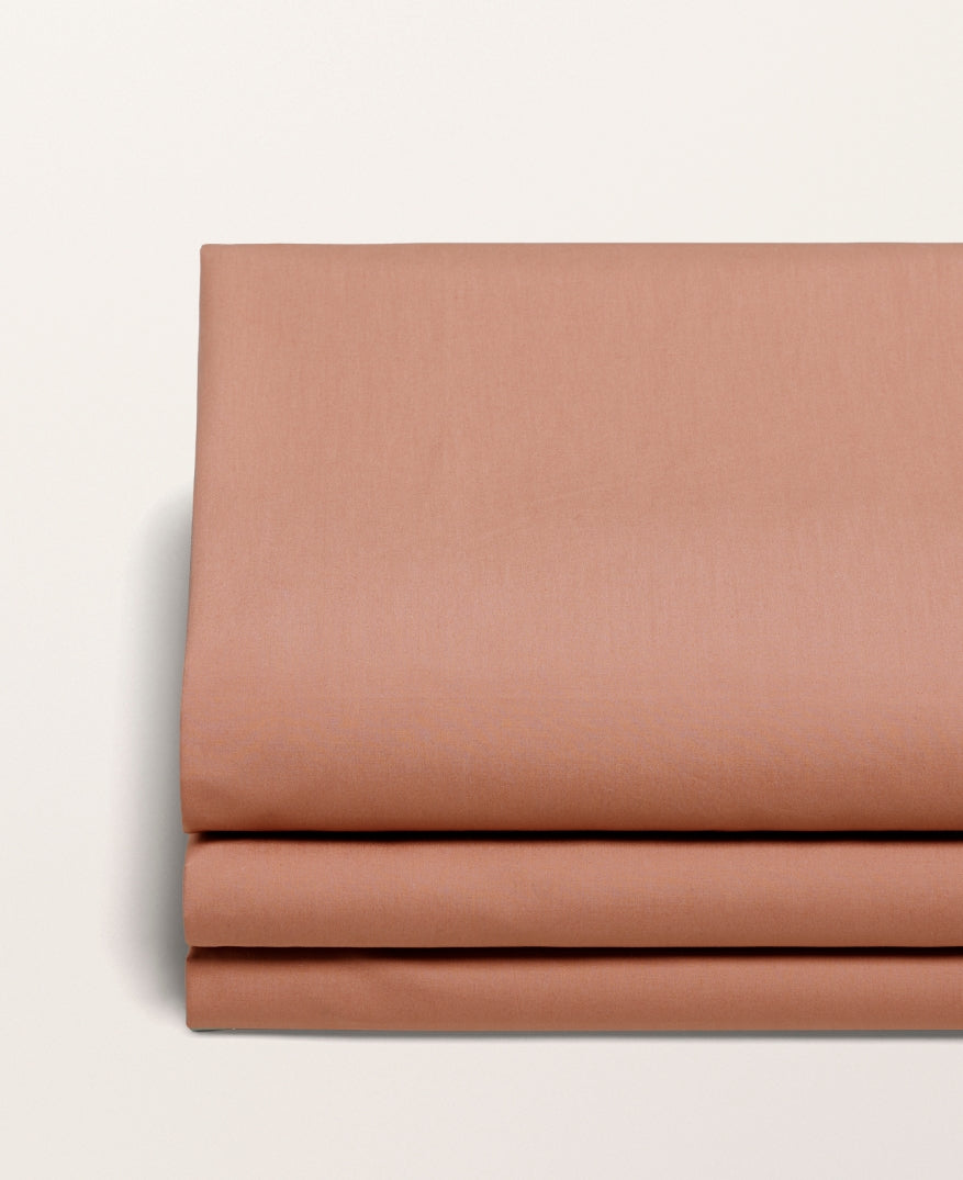 Drap plat percale uni Tomette
