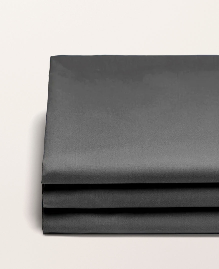 Drap housse satin bonnet 40 cm Graphite
