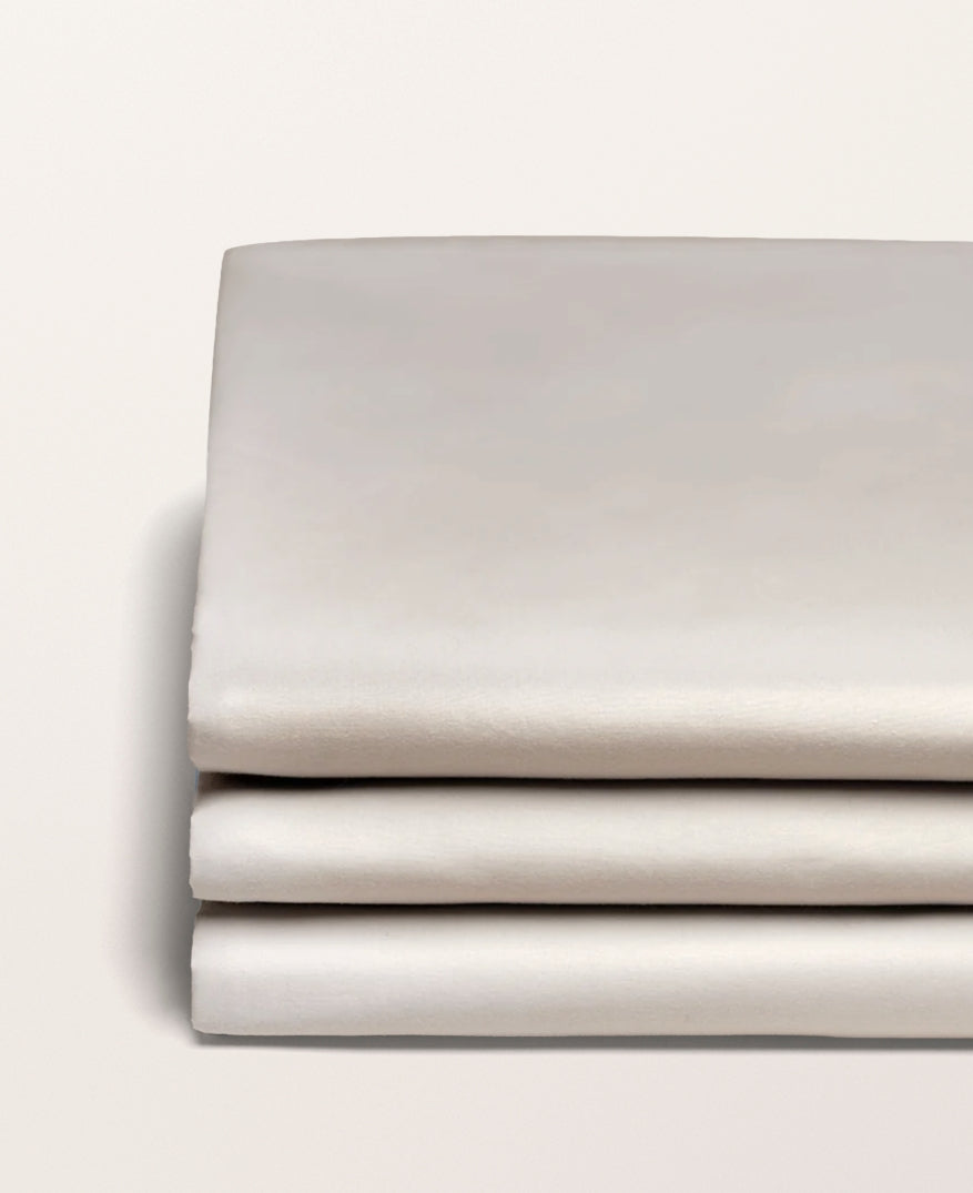 Drap housse satin bonnet 40 cm Greige