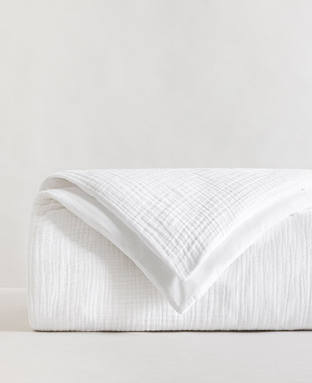 Housse de couette gaze de coton Blanc pur