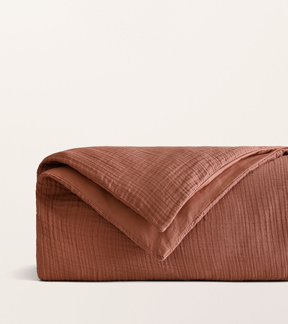 Housse de couette gaze de coton Sienne