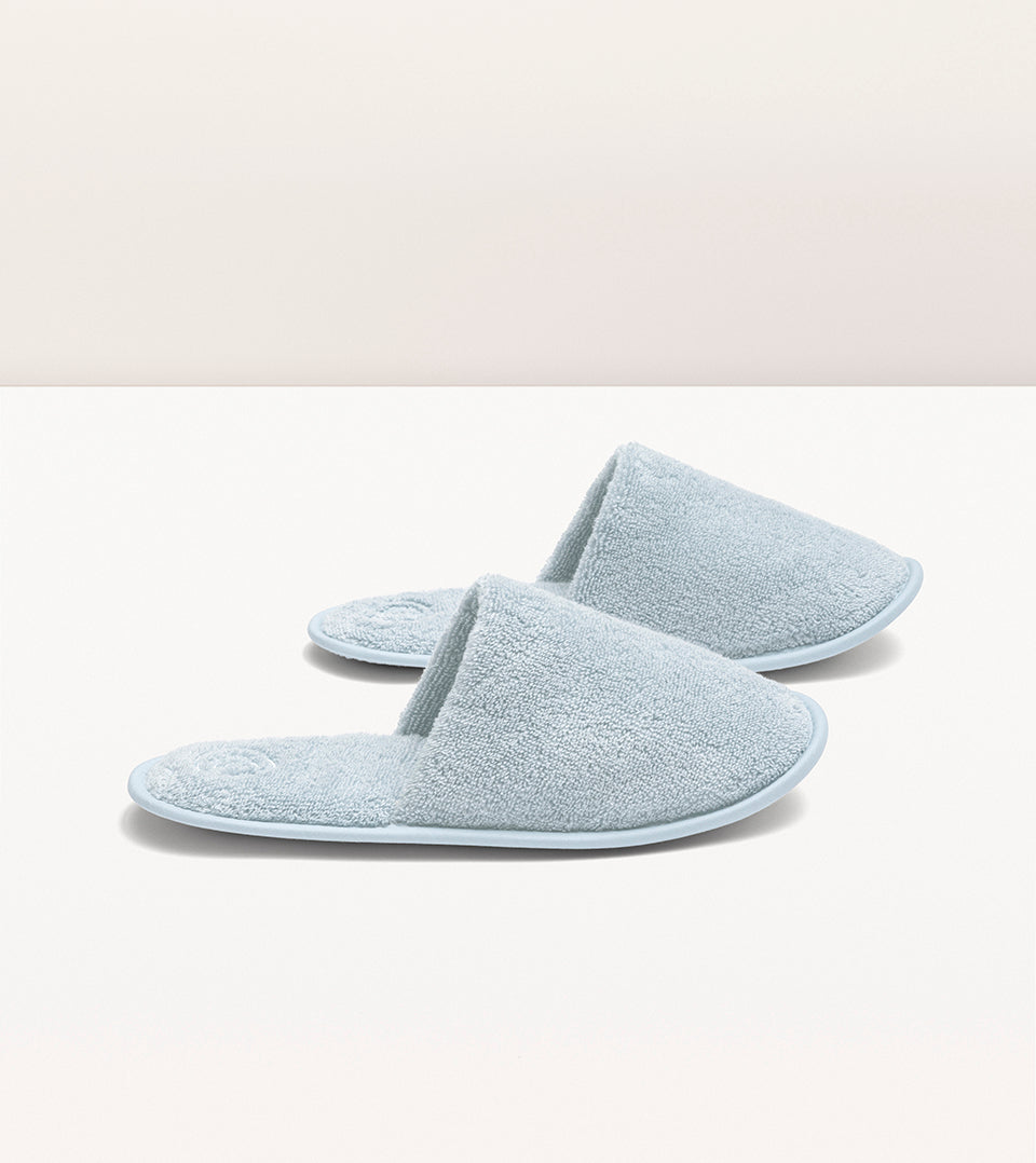 Chaussons en éponge Bleu glacier