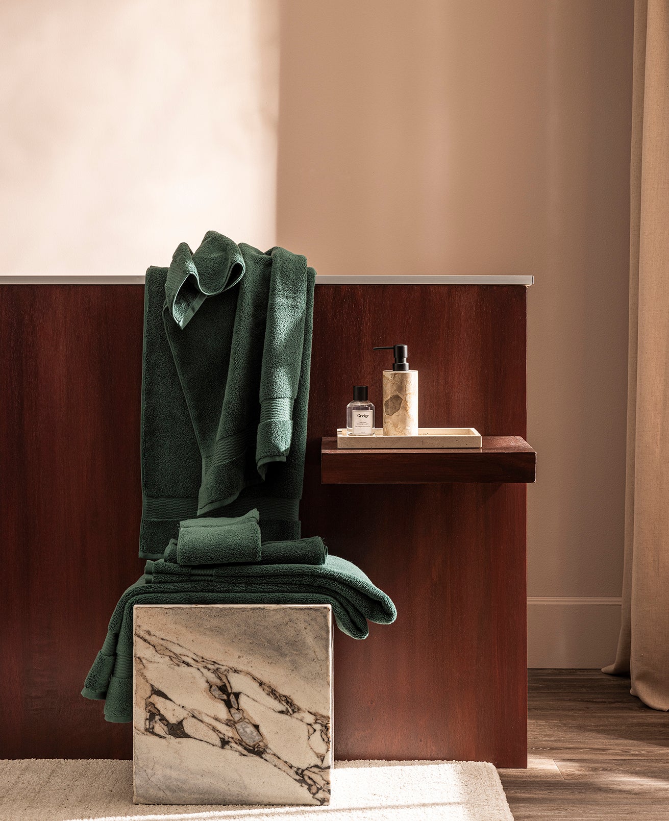 Tapis de bain Vert anglais