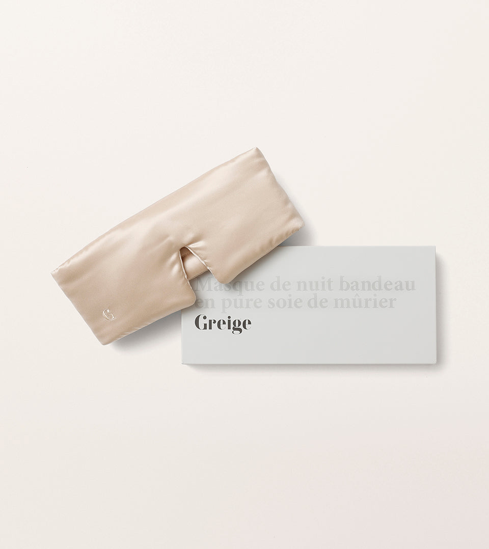 Masque de nuit bandeau Champagne