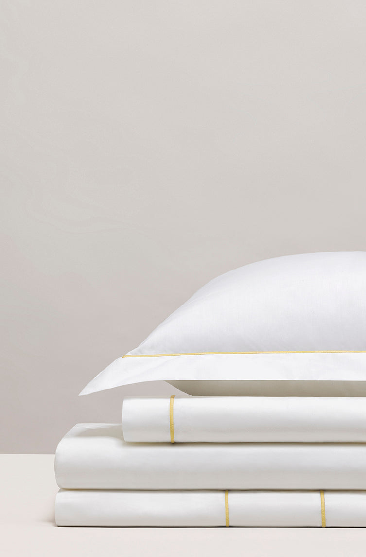 Parure de lit percale bourdon Bourdon jaune