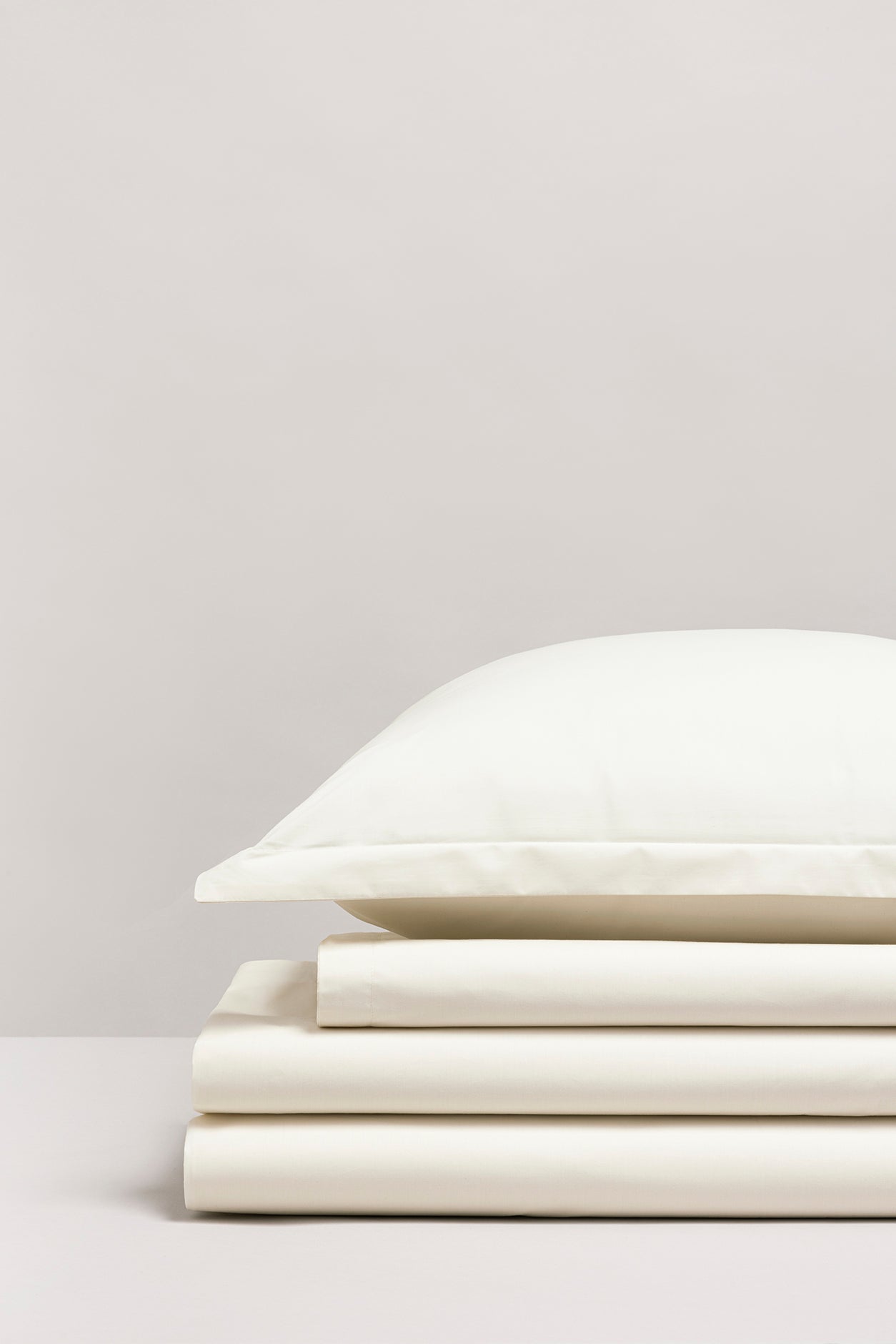 Parure de lit satin unie Rose poudre