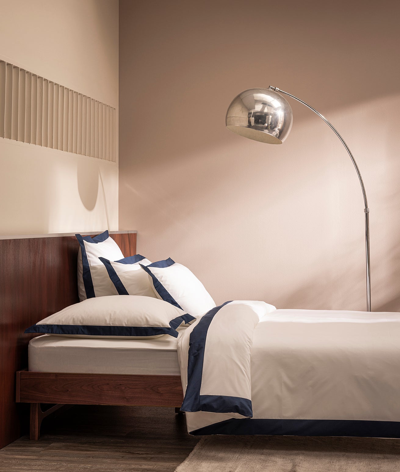 Parure de lit bicolore percale Bicolore vert cendré