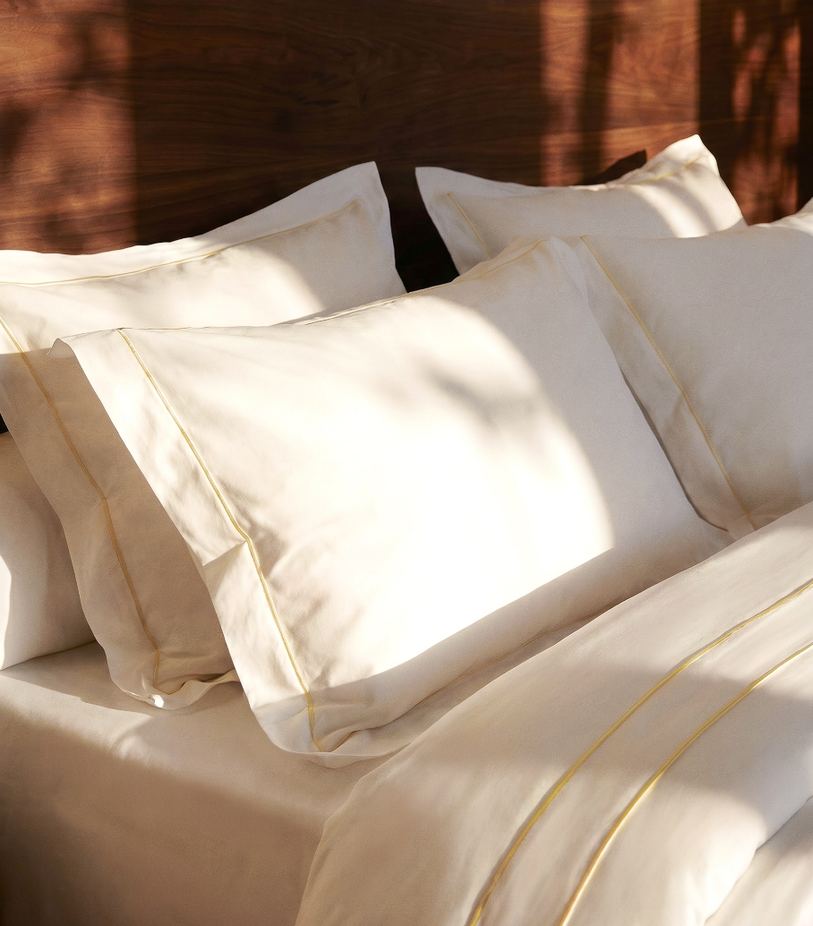 Parure de lit percale bourdon Bourdon jaune