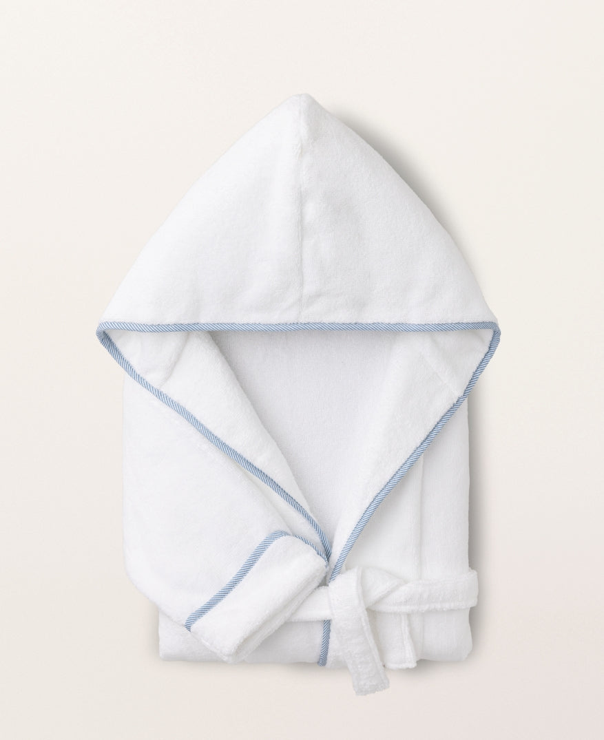 Peignoir de bain enfant Rayure bleue