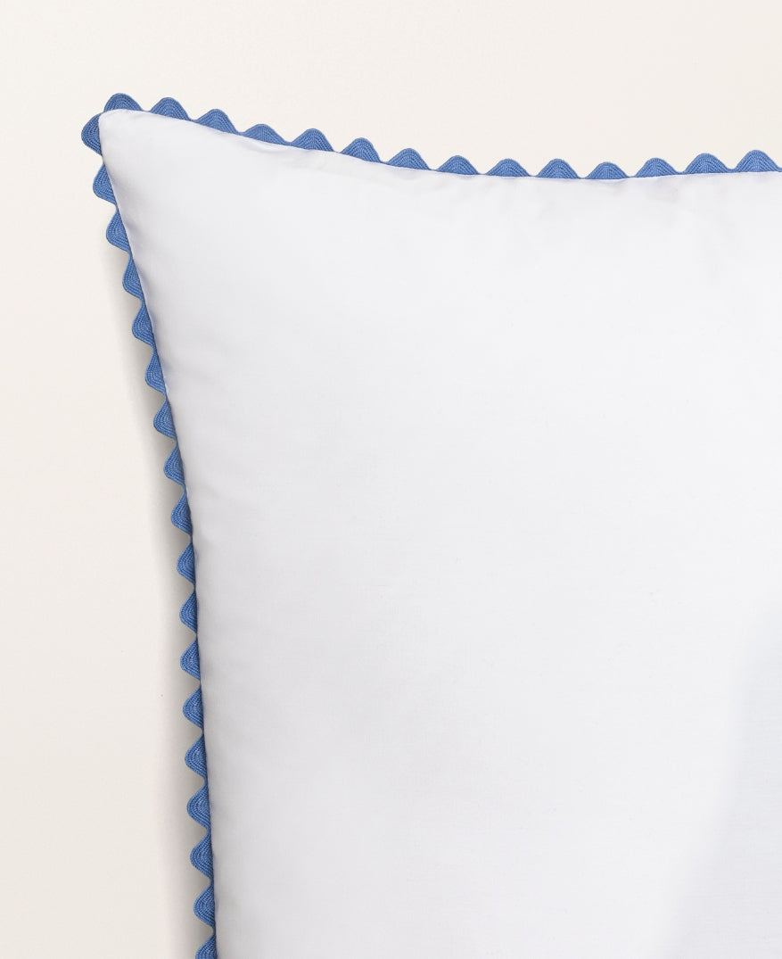 Taie d'oreiller percale enfant Bleu céleste