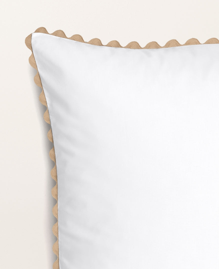 Set de 2 taies d'oreillers percale serpentine Sable