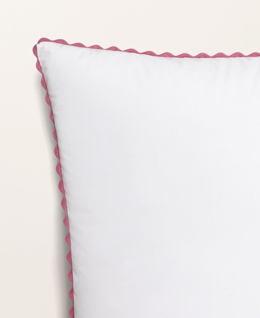Taie d'oreiller percale enfant Rose macaron