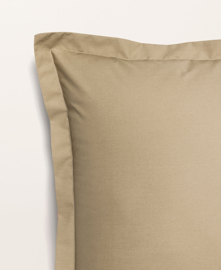 Set de 2 taies d'oreillers percale Havane