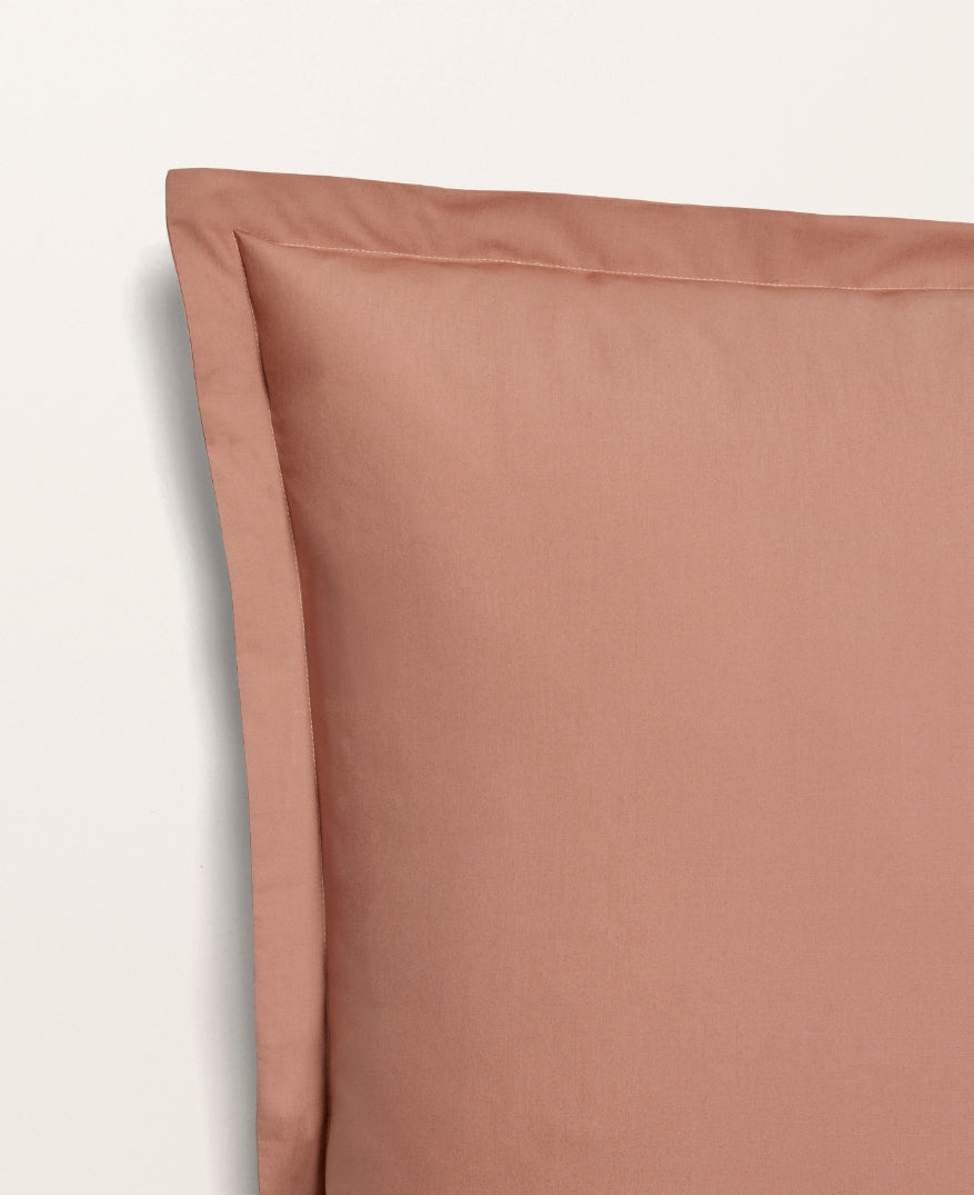 Set de 2 taies d'oreillers percale Tomette