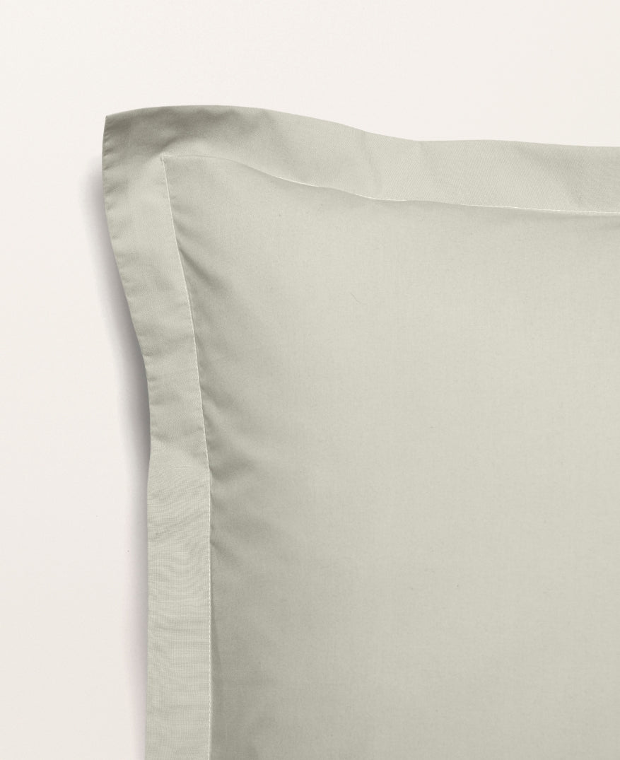Set de 2 taies d'oreillers percale Vert céladon