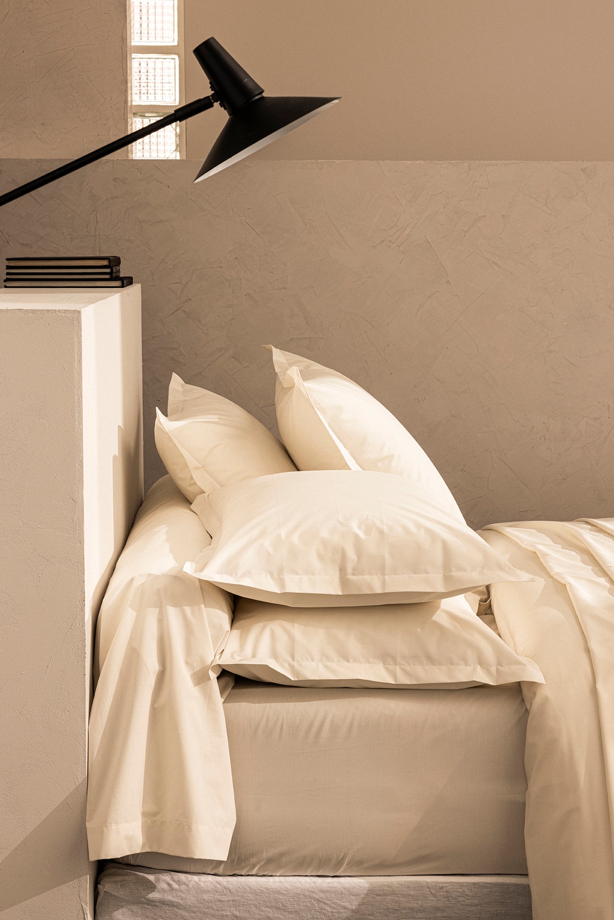 Parure de lit percale de coton bio Carreaux Rouille Parure de lit percale de coton bio Carreaux Rouille