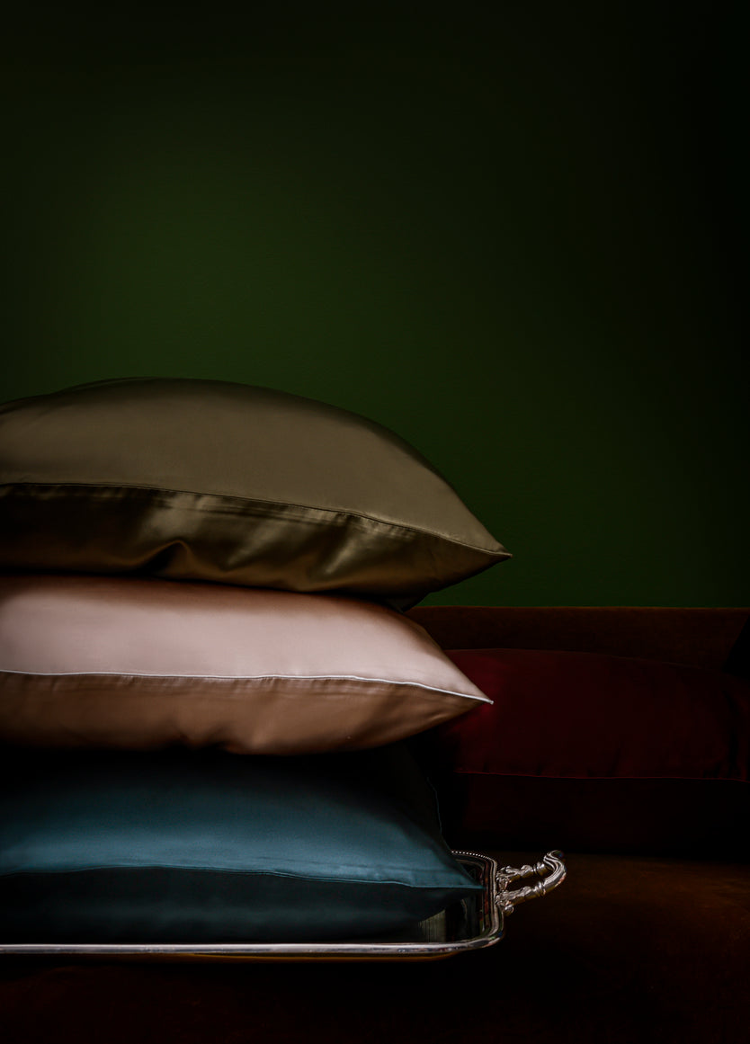 Taie d'Oreiller en Pure Soie de Mûrier