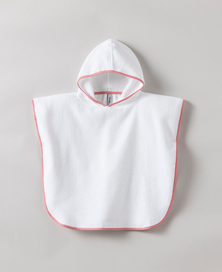 Cape de bain enfant Rose macaron