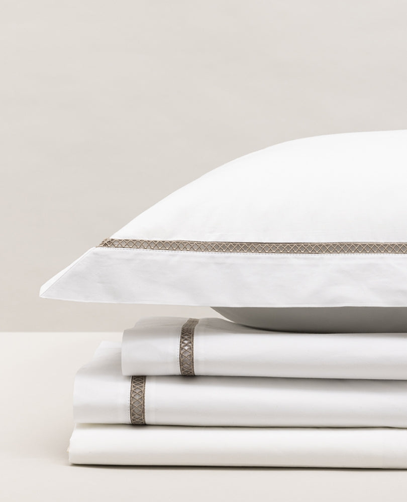 Set de 2 Taies d'Oreillers Cannage Percale