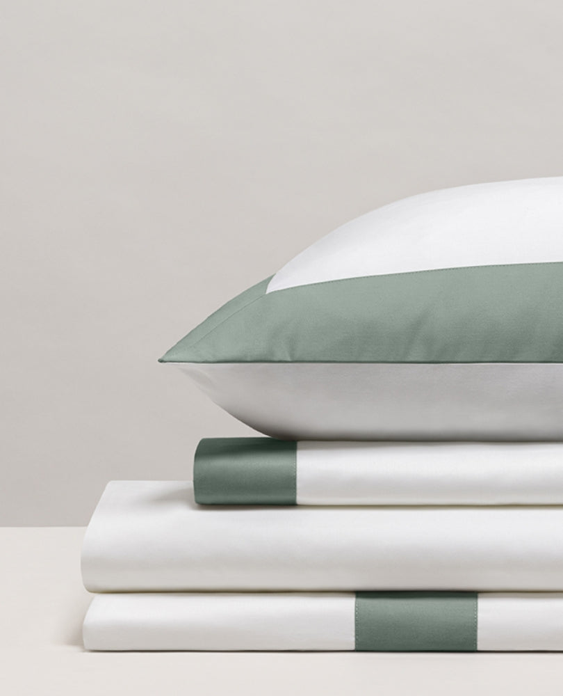 Set de 2 Taies d'Oreillers Satin Bicolore