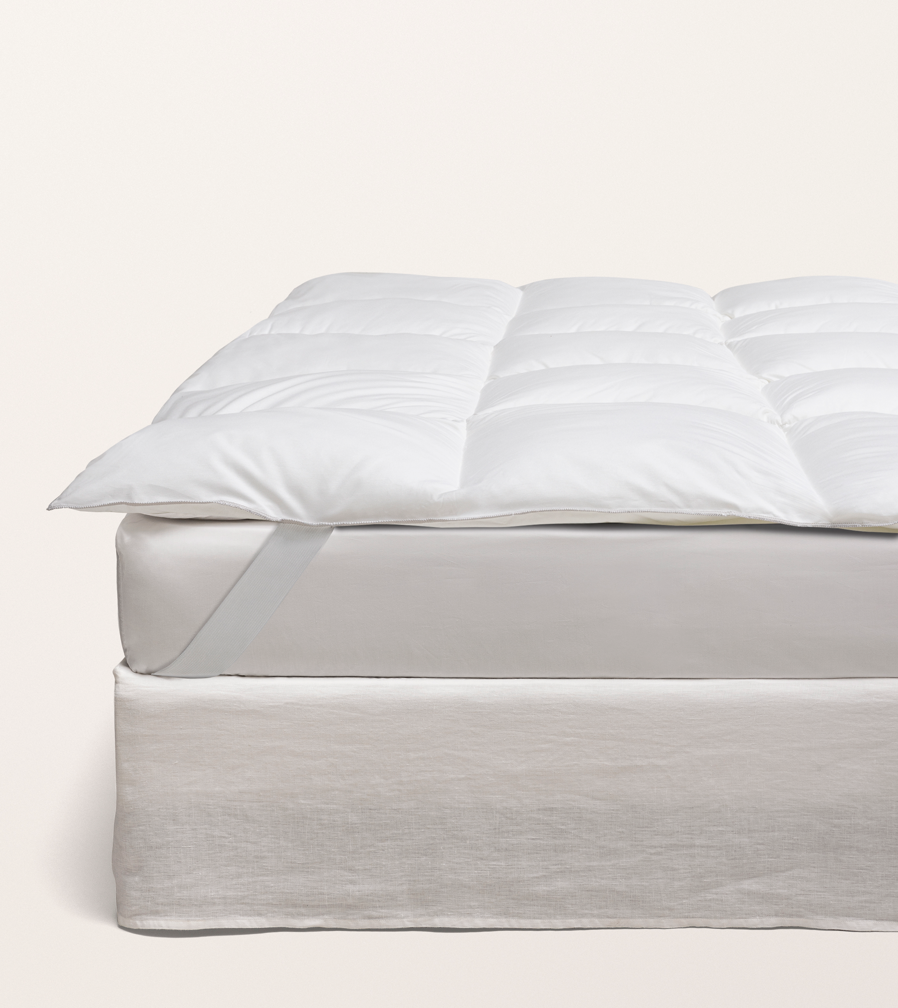 Surmatelas hôtel synthétique Blanc frais