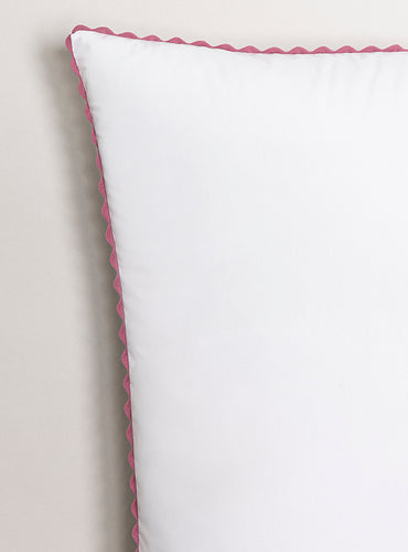 Taie d'oreiller percale enfant Rose macaron