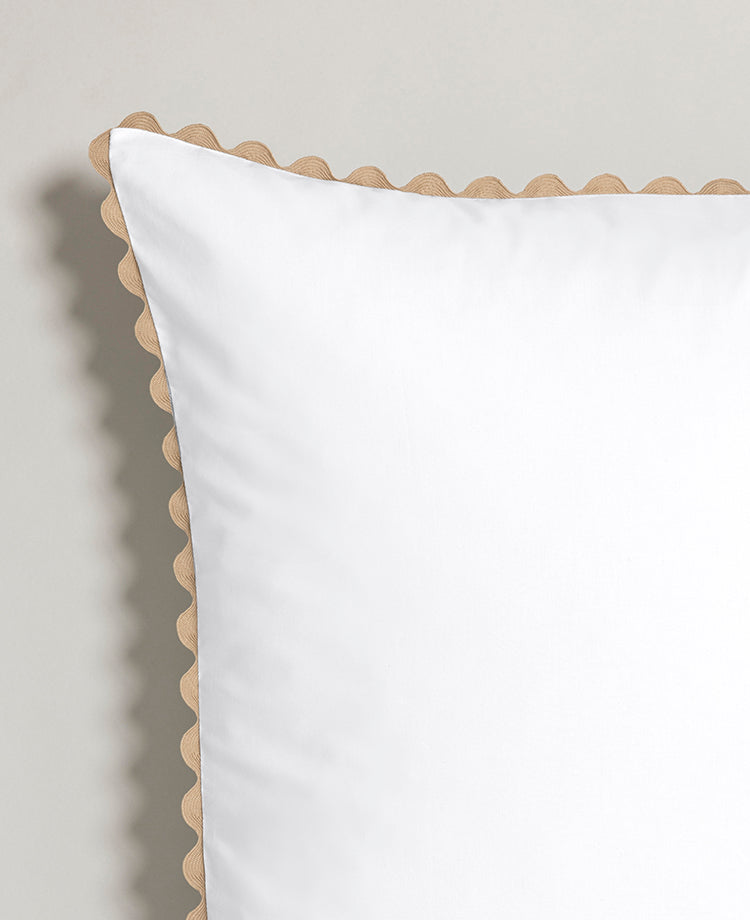 Set de 2 taies d'oreillers percale serpentine Sable