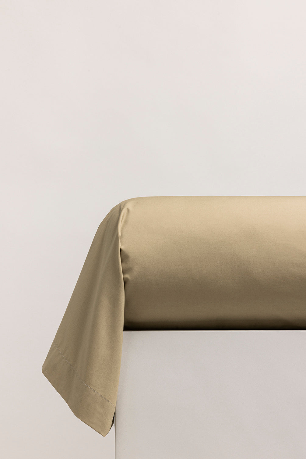 Taie de traversin percale unie Havane
